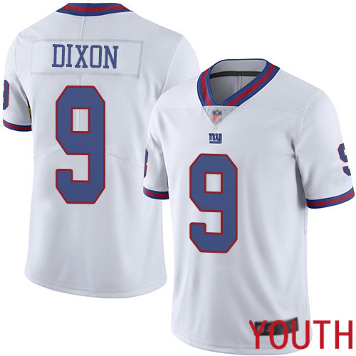 Youth New York Giants #9 Riley Dixon Limited White Rush Vapor Untouchable Football NFL Jersey